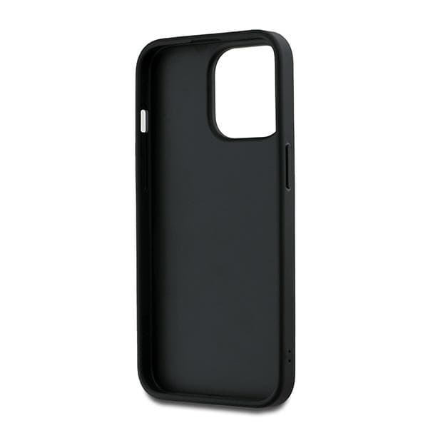 DKNY Wrist Strap Stock Logo-cover til iPhone 14 Pro Max, sort