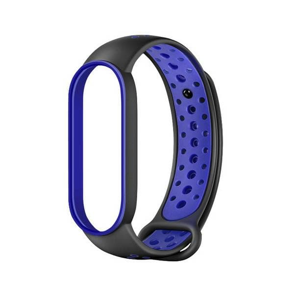 Beline Design Mi Band 7/6/5 rem sort-blå
