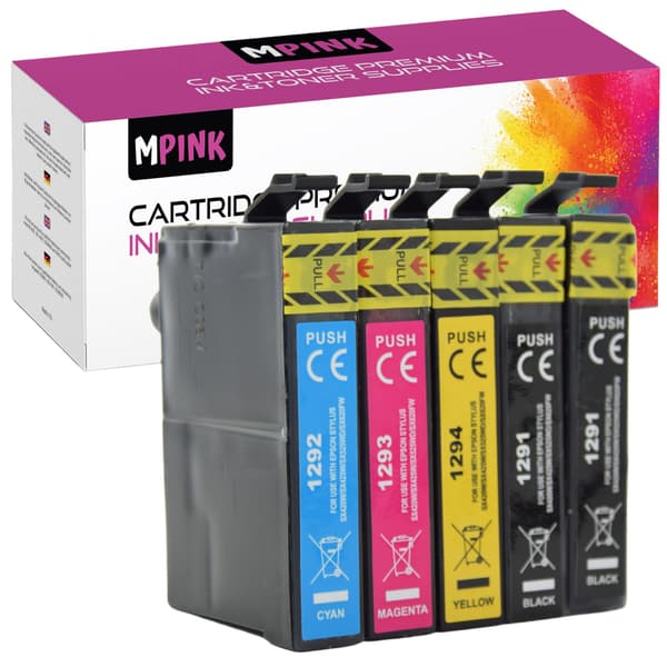 5x blæk til Epson T1295 GP-E1296CMYKK