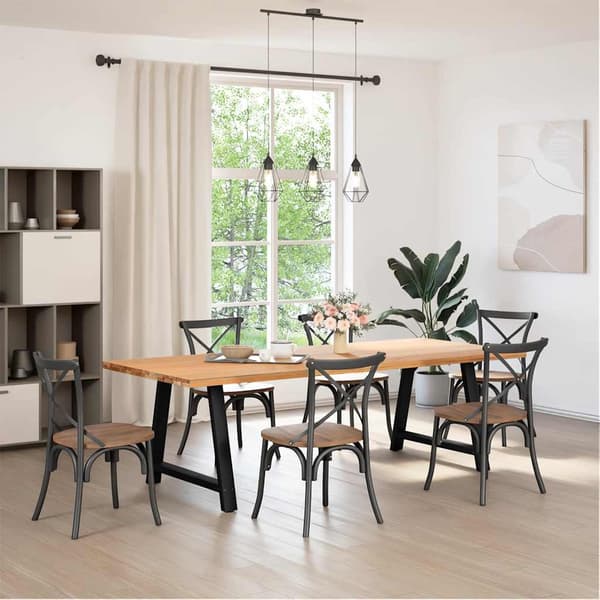 vidaXL sofabordsben, 2 stk., sort, 90x(72-73) cm, stål