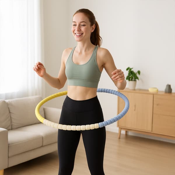 BC Hula Hoop til maveøvelser, foldbart slanke-massagehjul