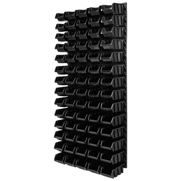Værkstedsværktøjstavle 57x116 cm + 70 bakker