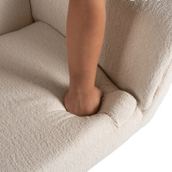 TERRY Drejestol til stuen, Beige, Moderne
