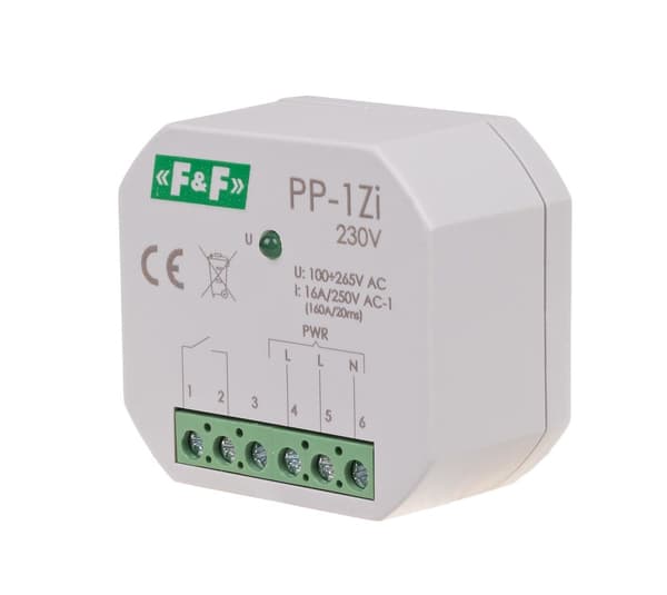 Elektromagnetiskt relä, 1Z 16A, infälld montering, U=100-265V AC, st
