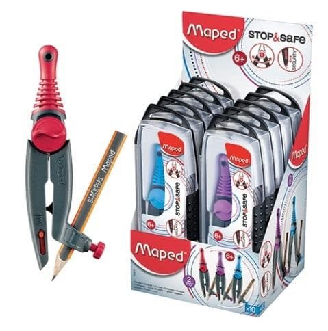Stop&Safe kompas + MAPED blyant