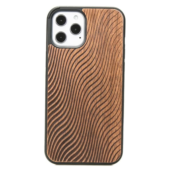 Træcover til iPhone 12 Pro Max WAVES MERBAU
