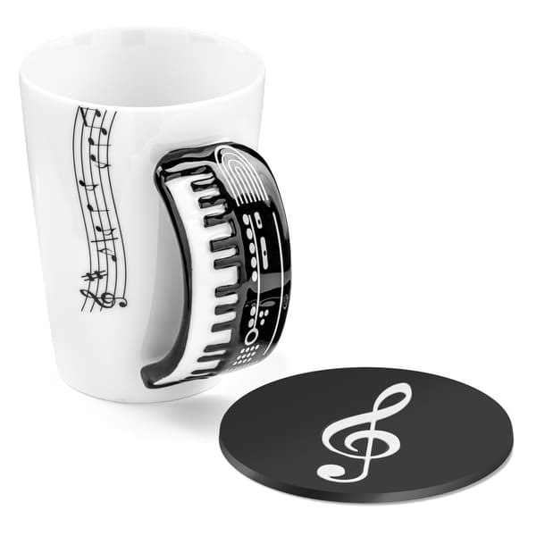 Musikduo-sæt - KEYBOARD krus + måtte