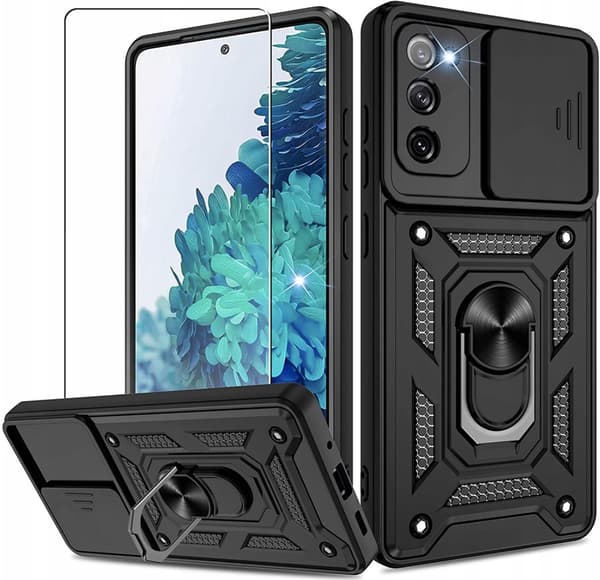 ARMOR SLIDE RING -lasikotelo Samsung S20 FE:lle + LASILLA