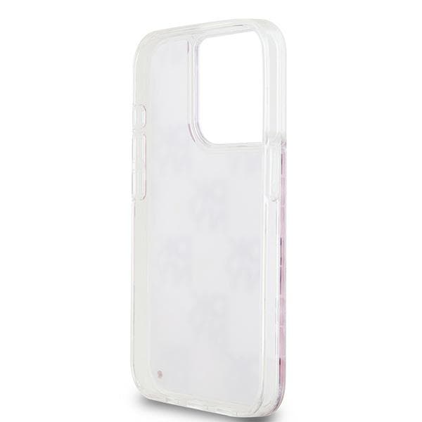 DKNY Liquid Glitter Multilogo-cover til iPhone 15 Pro, lyserød
