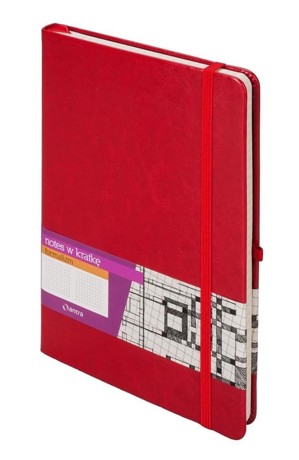Notesbog A5 Grid Formalism Rød ANTRA