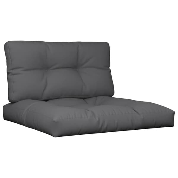 vidaXL Pallsoffkuddar, 2 st, Antracit, Tyg