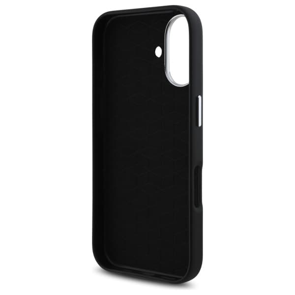 BMW M Smooth Full Wrapped -metallikotelo iPhone 16:lle, musta