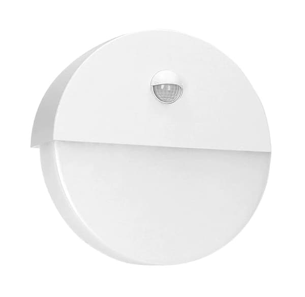 Hermetisk LED-trädgårdslampa HALIT 10W skymningssensor vit