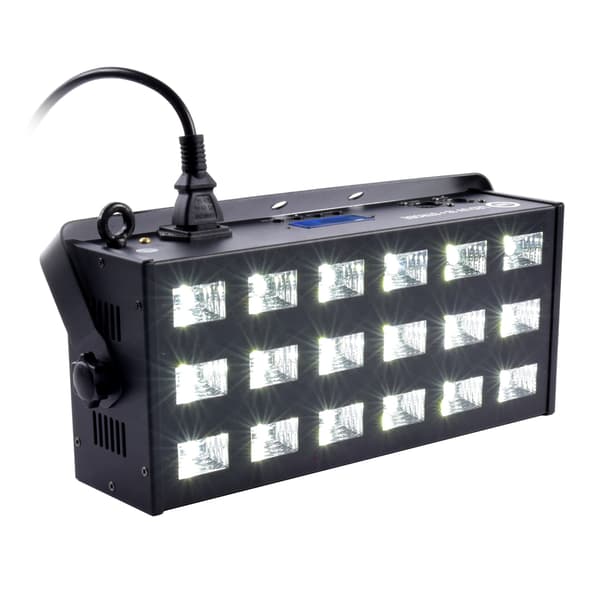 LIGHT4ME LED UV 18x3W reflektori + stroboskooppi DMX