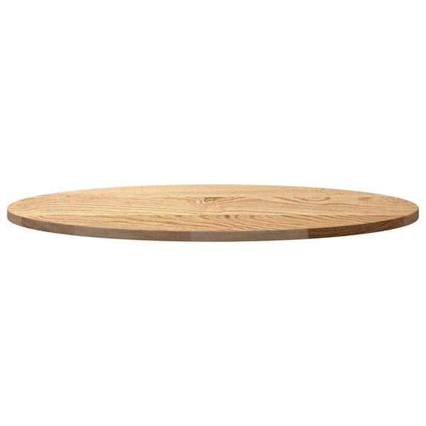 vidaXL bordplade 80x40x2 cm oval i egetræ