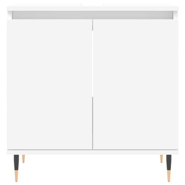 vidaXL Badrumsskåp, Vit, 58x33x60 cm, Träbaserat material