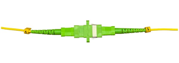 SC/APC fiberoptisk adapter grøn