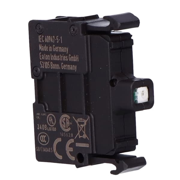M22-LED230-G fatning, grøn LED-diode, U=230V, frontmontering
