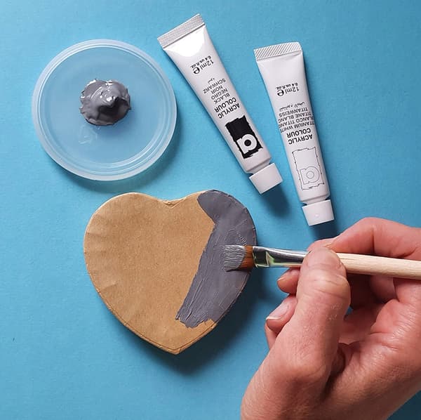 DIY ÆSKER firkantet hjerte sekskant oval DECOUPAGE
