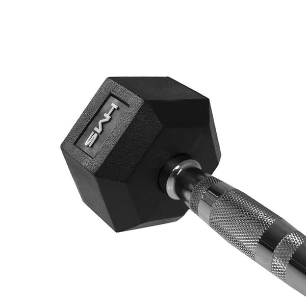 Gummibelagd hantel 20 kg HEX PRO HMS