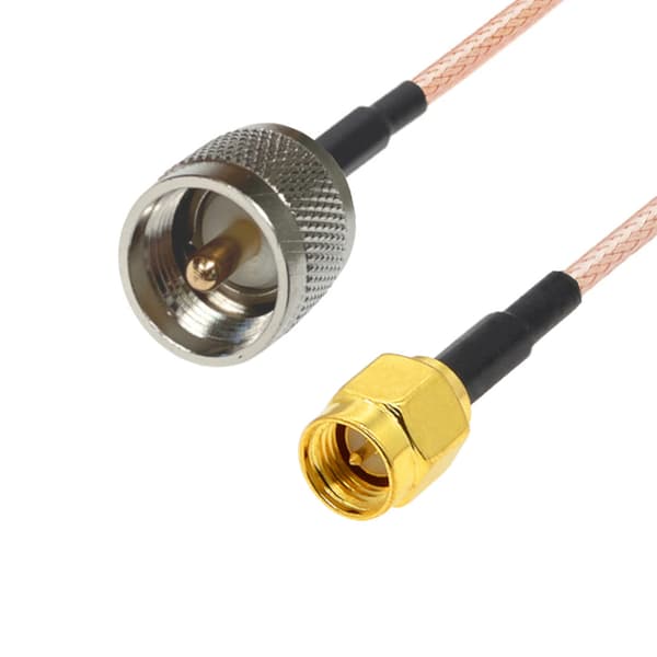 Pigtail SMA-stik / UHF-stik RG316 5m