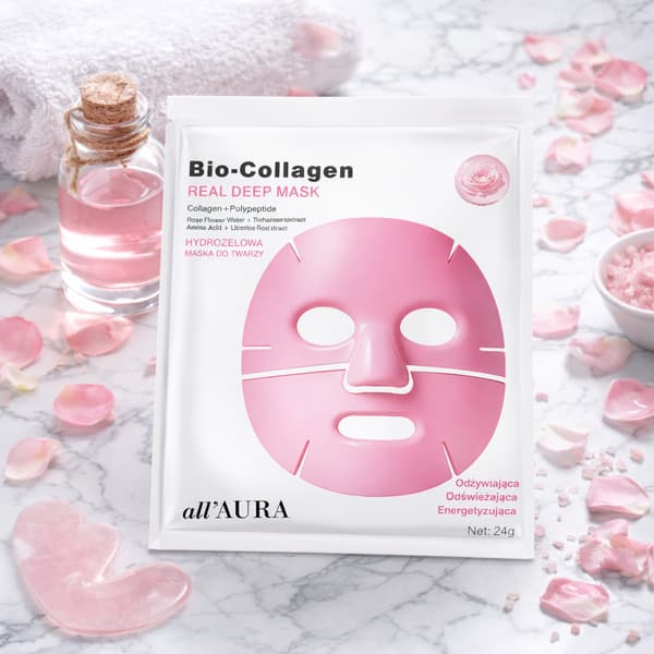 all'AURA Bio Collagen Real Deep Mask - Närande Rosa 24 g