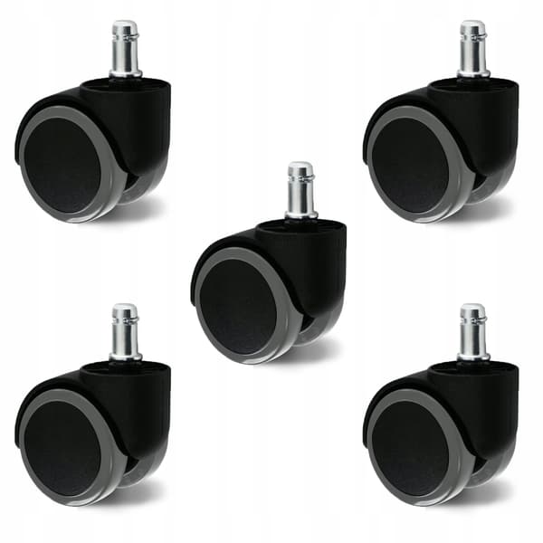 Gummihjul til stole, 5 stk., 11 mm
