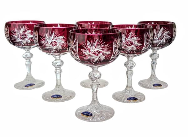 Ruby Crystal Champagneglas 150ml Olivenkværn