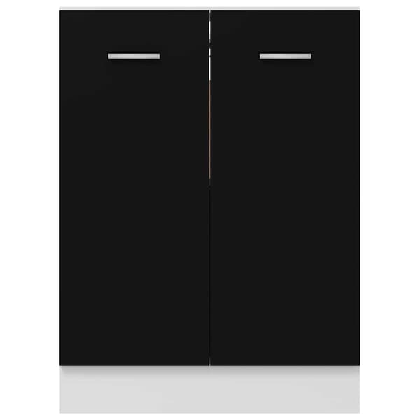 vidaXL køkkenskab sort 60x46x81,5 cm spånplade