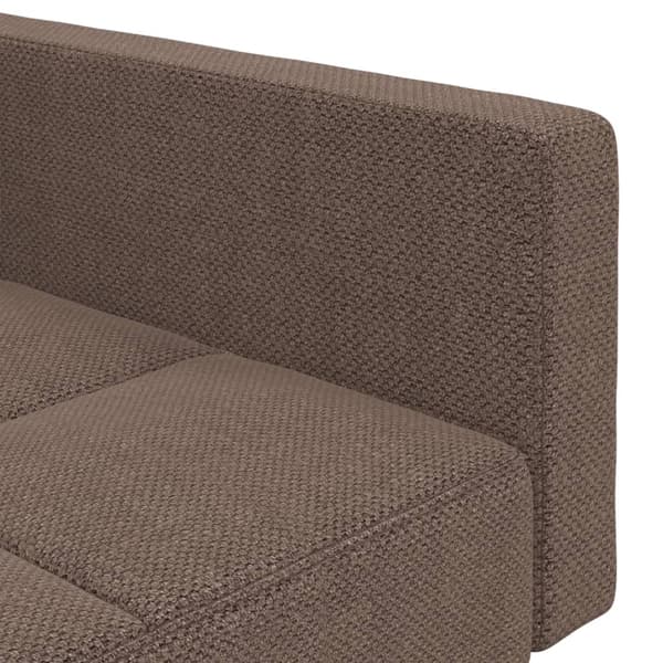 vidaXL 2-sitssoffa, 2 kuddar, taupe, tygklädsel
