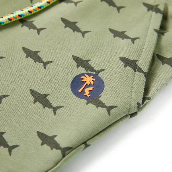 Børneshorts med snøre, lys khaki, 128