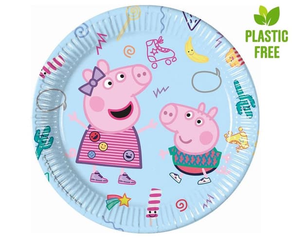 Peppa Pig paperilautaset 23 cm 8 kpl