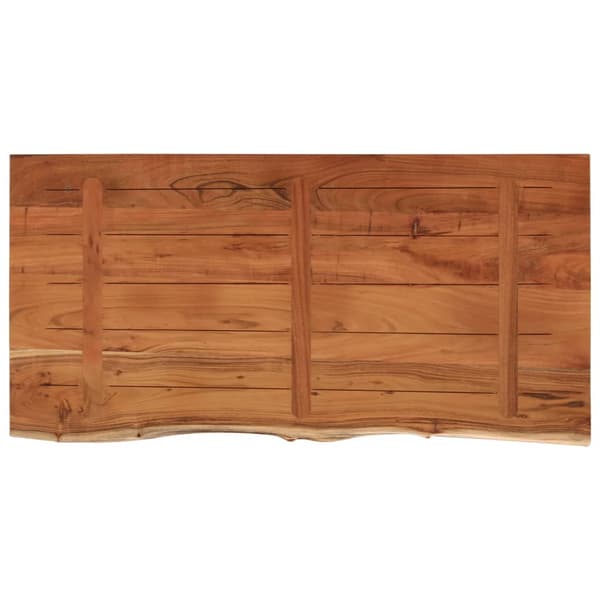 vidaXL badeværelsesbordplade, 120x60x2,5 cm, rektangulær, akacietræ