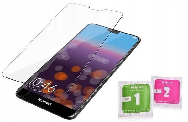 Etui til HUAWEI P20 LITE ULTRA SLIM CLEAR BACK + GLAS