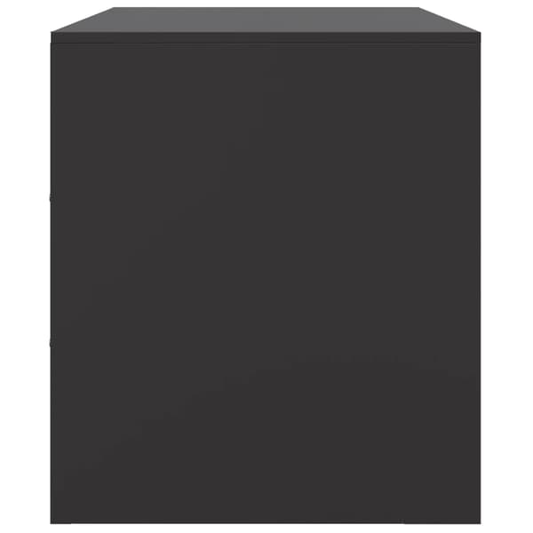 vidaXL TV-bord sort 99x39x44 cm stål