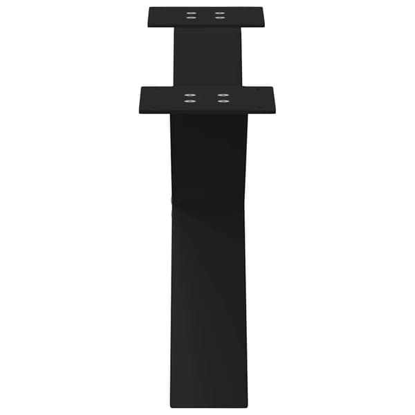vidaXL sofabordsben, 2 stk., sort, 70x(30-31) cm, stål