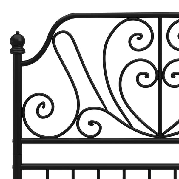 vidaXL sengestel sort metal 100 x 200 cm