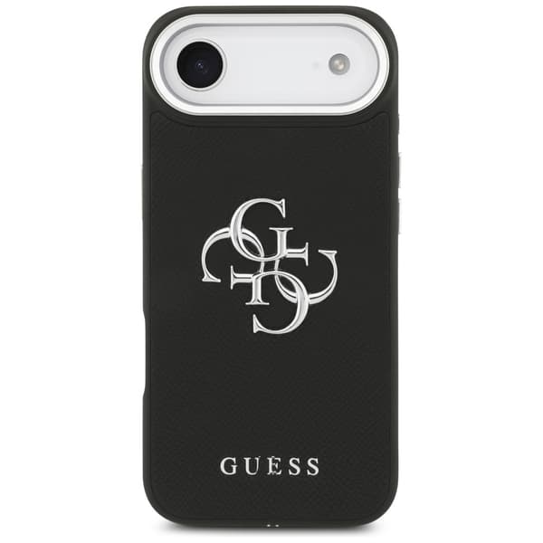 Guess Grained Big 4G Classic Logo cover til iPhone Air, sort