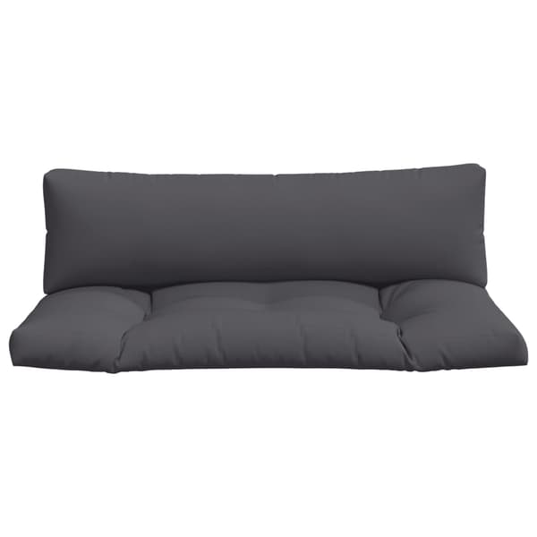 vidaXL Pallsoffkuddar, 2 st, Antracit, Tyg