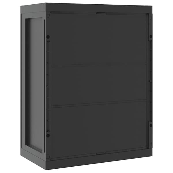 vidaXL haveskab sort 65x37x85 cm PP