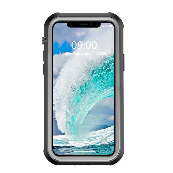 Vandtæt IP67-cover til iPhone 12 - Sort