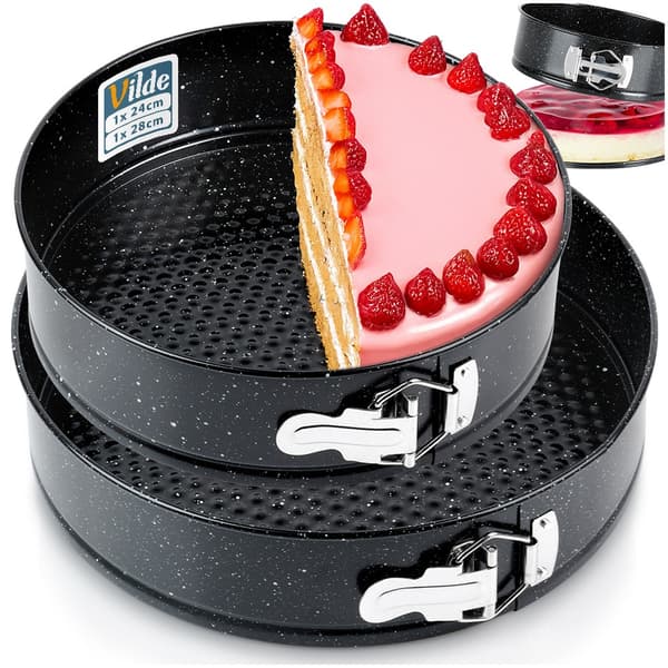 Tortform utdragbar granitöversättning 24/28 cm 2-pack