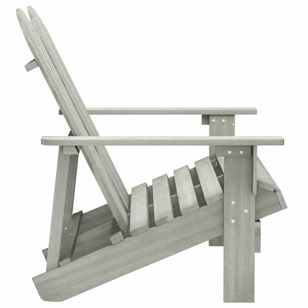vidaXL 2-sits Adirondack trädgårdsstol, gran, grå