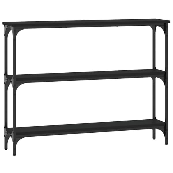 vidaXL konsolbord, sort, 100x22,5x75 cm