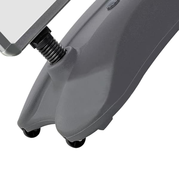 vidaXL A1-posterställ med vattenbas, grå, aluminiumlegering