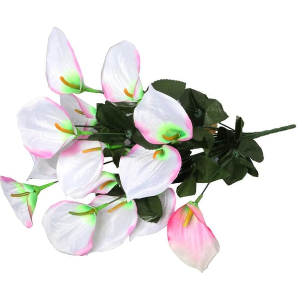 Buket med 12 lyserøde anthurium