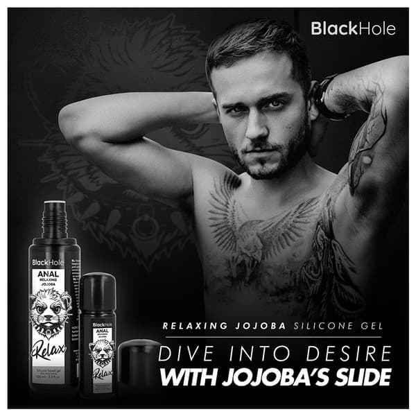 Black Hole afslappende silikonegel til intim pleje 30 ml