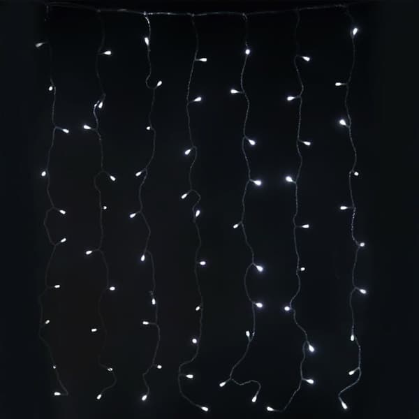 Gardin 200 LED-lys julelys 2 x 1 m
