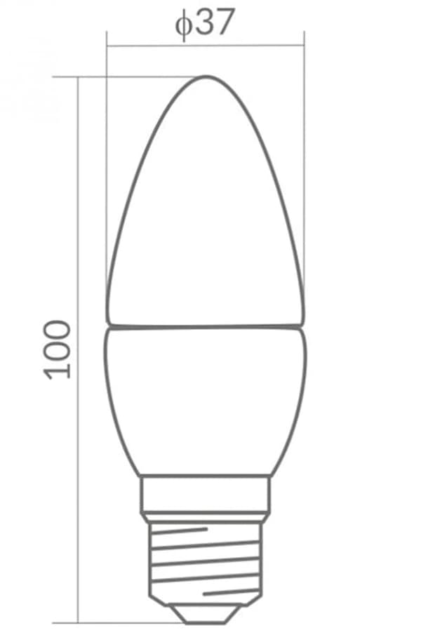 LED-kertepære 10W stor E27 gevind neutral hvid 4000K