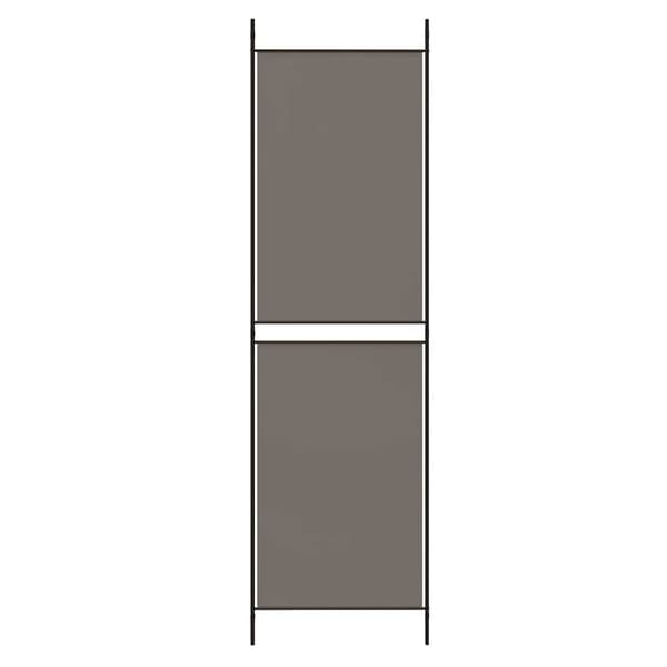 vidaXL 4-panelsskärm, antracit, 200x220 cm, tyg